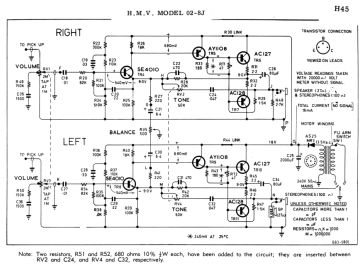HMV ;Australia 02 8J schematic circuit diagram